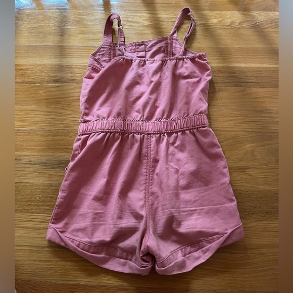 Abercrombie kids pink button romper - Picture 2 of 3